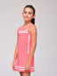 Vestido Niña Extrema Coral Neón Linea Blanca - Volea