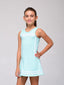 Vestido Niña Extrema Azul Turquí Linea Blanca - Volea