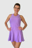 Vestido Dinámica Lila Malla Blanca - Volea