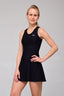 Vestido Dinámica Negro Malla Blanca - Volea