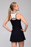 Vestido Dinámica Negro Malla Blanca - Volea