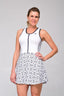 Vestido Dinámica Print Blanco Laberinto Negro - Volea