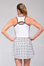 Vestido Dinámica Print Blanco Laberinto Negro - Volea