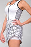 Vestido Dinámica Print Blanco Laberinto Negro - Volea