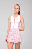 Vestido Dinámica Print Blanco Laberinto Rojo - Volea