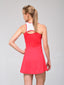 Vestido Dinámica Rojo Malla Blanca - Volea