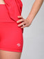 Vestido Dinámica Rojo Malla Blanca - Volea