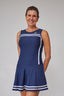 Vestido Extrema Navy Línea Blanca - Volea