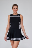 Vestido Extrema Negro Línea Blanca - Volea