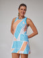 Pacifica Orange Blue Dress - Volley