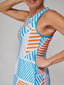 Pacifica Orange Blue Dress - Volley