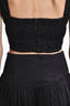 Crop Top Samia Black Blouse - 20251 - Encantadore