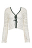 Camisa Manga Larga Tejida Gio Ivory Green - 2456 - Encantadore