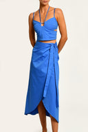 Falda Larga Azul Auri Azure - 2516 - Encantadore