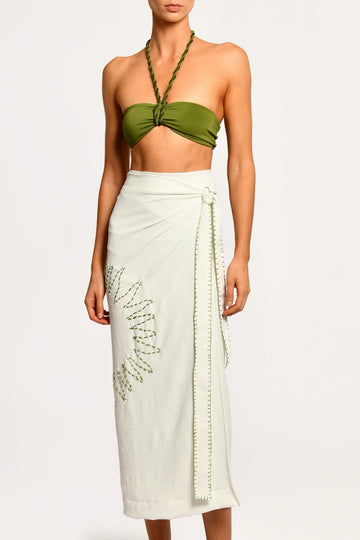 Falda Larga Marfil Aura Ivory Solaris - 2531 - Encantadore