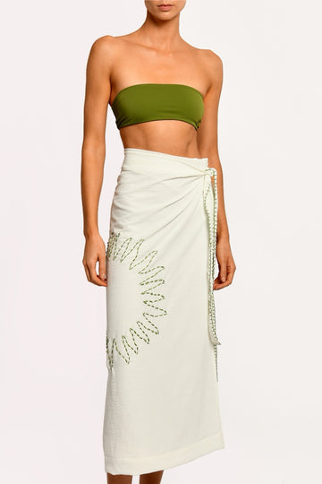 Falda Larga Marfil Aura Ivory Solaris - 2531 - Encantadore