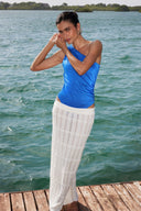 Falda Larga Siro Ivory Knitted - 2637 - Encantadore