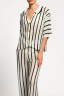 Pantalón Siro Black Stripes Knitted - 2665 - Encantadore