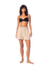 Salida De Baño Short Beige Paper Bag - 8428