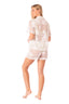 Shorts Malla Flora Blanco - 9428 - Kibys