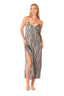 Vestido Largo Aurelia Green Lines - 9429 - Kibys