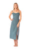 Vestido Largo Odette Mineral Blue - 9438 - Kibys