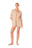 Camisa Manga Larga y Botones Perla Sand - 9460 - Kibys