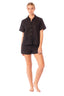 Camisa Negra Manga Corta Amatista - 9464 - Kibys
