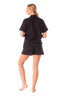 Camisa Negra Manga Corta Amatista - 9464 - Kibys