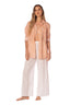 Camisa Botones Rayas Naranja Arabella - 9472- Kibys