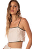 Crop Top Zaria Off White & Sage - 9506 - Kibys