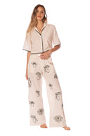 Pantalón Zenda Off White & Sage - 9508 - Kibys