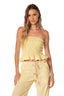 Crop Top Amira Butter Yellow - 9514 - Kibys