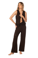 Pantalón Filippa Knit Chocolate - 9604 - Kibys