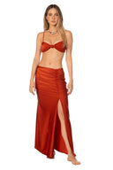 Falda Larga Lea Terracota - 9645 - Kibys