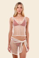 Crop Top Ivory Malla Perla Krewel - A03298 - Malai