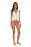 Crop Top Heddle Zana Vest - A65236 - Malai