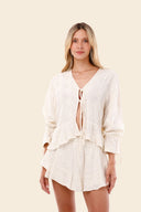 Camisa Santalucia Luster Ruffle - C106326 - Malai