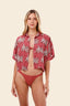 Camisa Tropical Wine Stella - C116318 - Malai