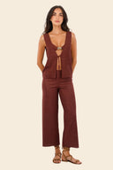 Pantalon Textured Barn Red Cove - C121339 - Malai