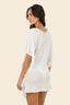 Salida De Baño Textured White Amara Kaftan - C133164 - Malai