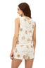Crop Top Soulshell Linen Mist Vest - D11281 - Malai
