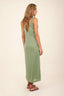 Vestido Largo Verde Lilac Slit Front - D29308 -Malai