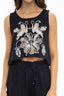 Crop Top Art Decco Negro - ARTC09 - Milonga