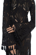 Vestido Largo Bloom Negro - BLMC05 - Milonga