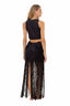 Dazzling Black Fringe Skirt - DAZC04 - Milonga