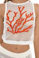 Crop Top Tejido Coral Koralina - KORC07 - Milonga