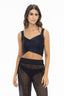 Crop Top Palette Negro Cruzado - PALC40 - Milonga