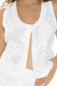 Chaleco Con Detalle Tejido Blanco Toscana - TOSC02 - Milonga