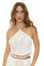 Crop Top Tejido Marfil Venecia - VENC02 - Milonga